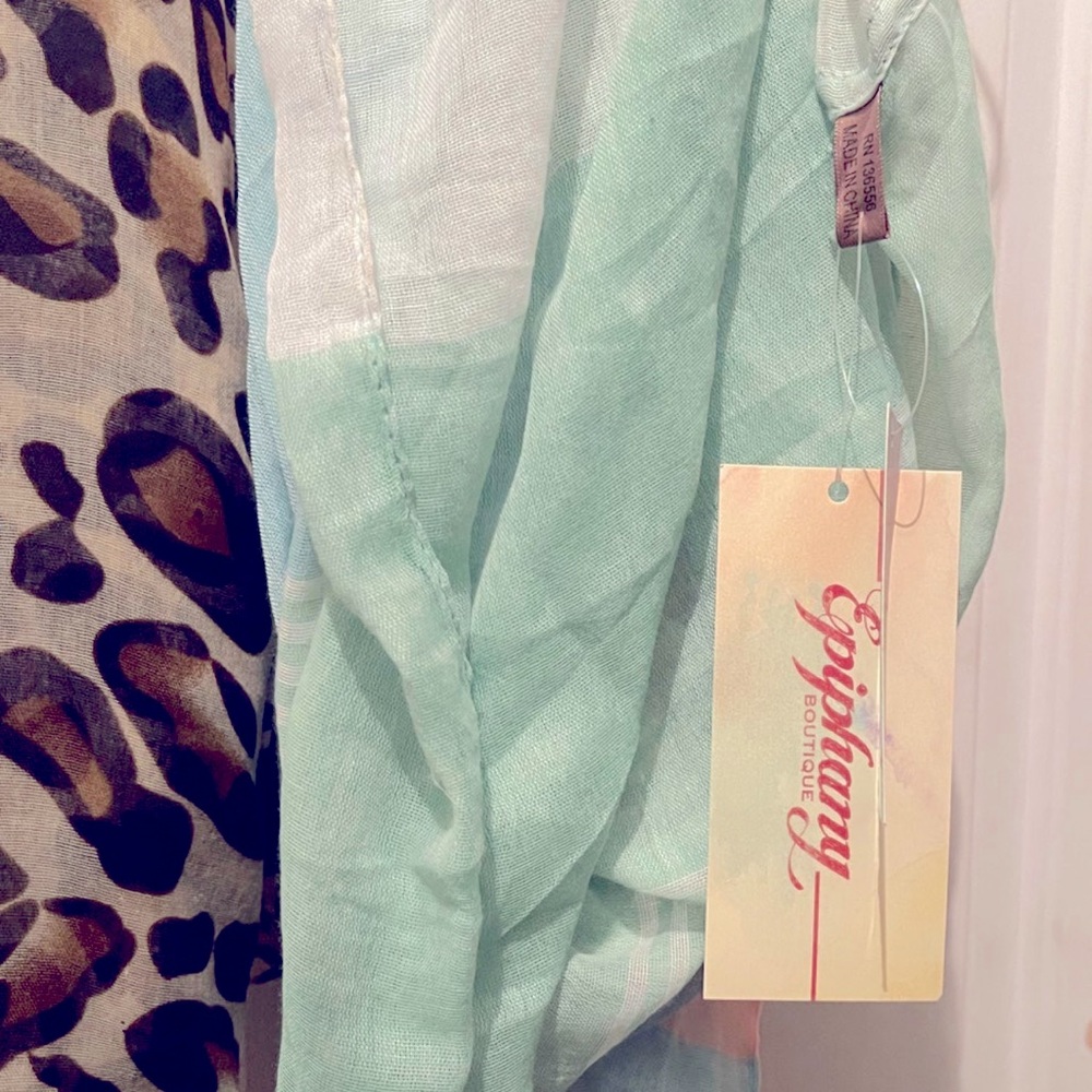 Two Infinity scarves